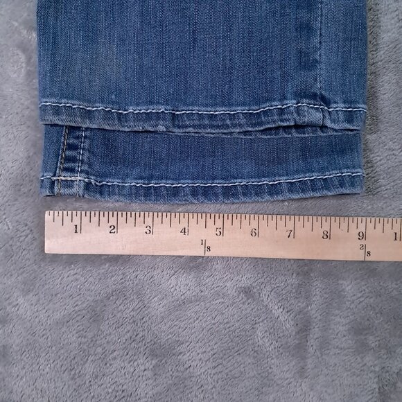 Ariat REAL Denim Jeans Women 29x30, Tag 29 S Blue Stretch Whipstitch Bootcut - Picture 12 of 15